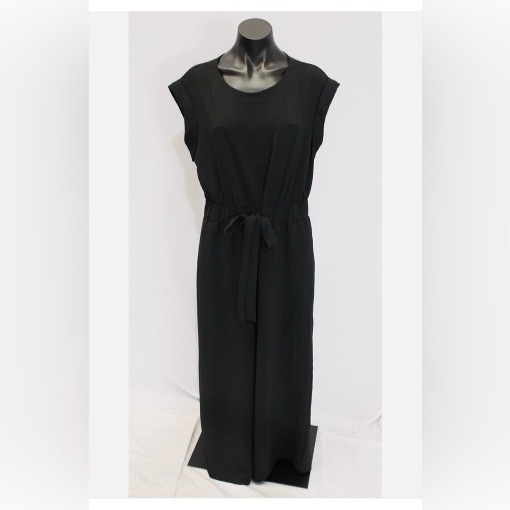 Calvin Klein Black Tie Waist Jumpsuit